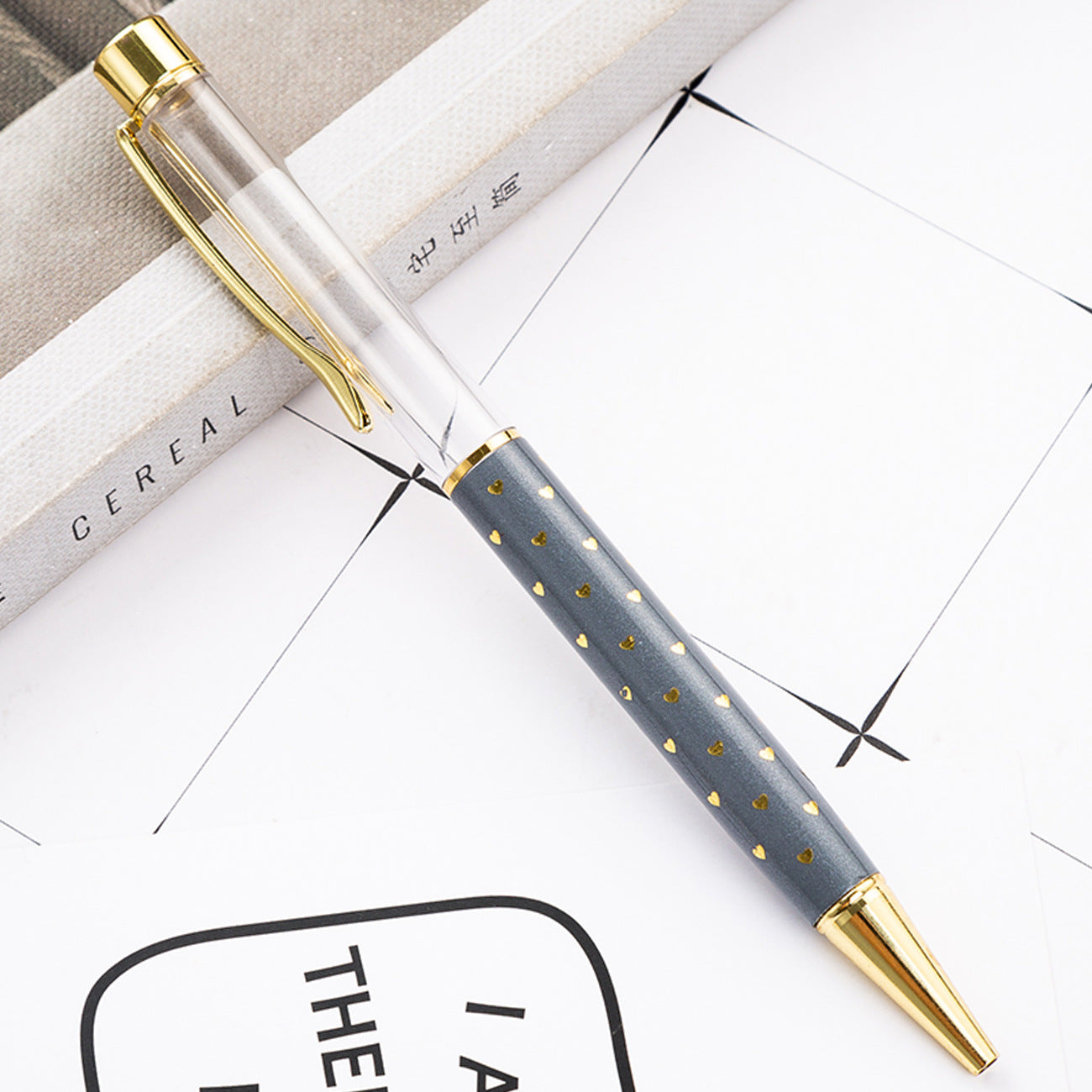 Wholesale Metal DIY Heart Shaped Empty Tube Ballpoint Pen