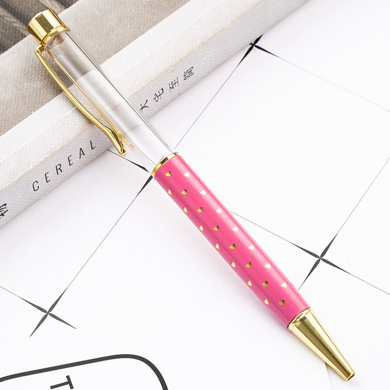 Wholesale Metal DIY Heart Shaped Empty Tube Ballpoint Pen