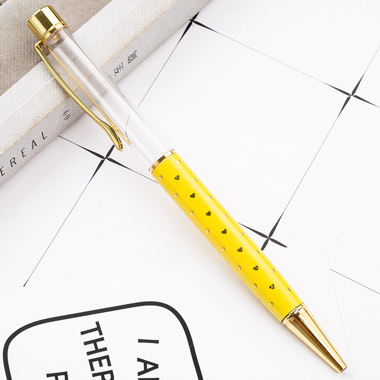 Wholesale Metal DIY Heart Shaped Empty Tube Ballpoint Pen