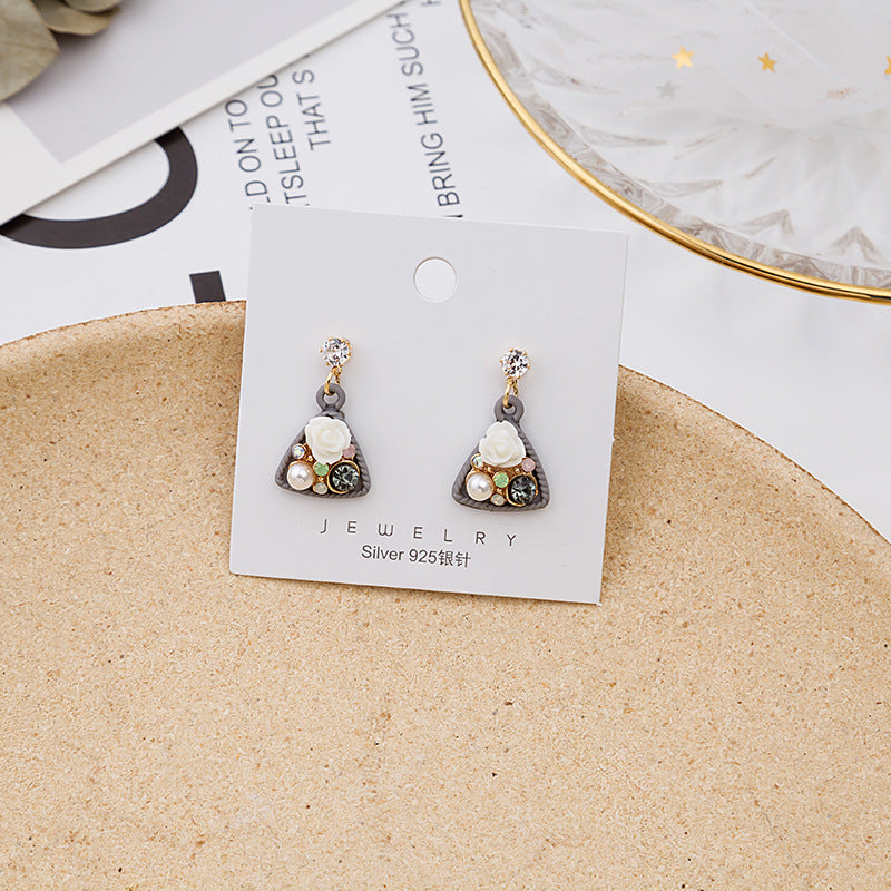 Wholesale Asymmetric Animal Drop Alloy Ear Studs