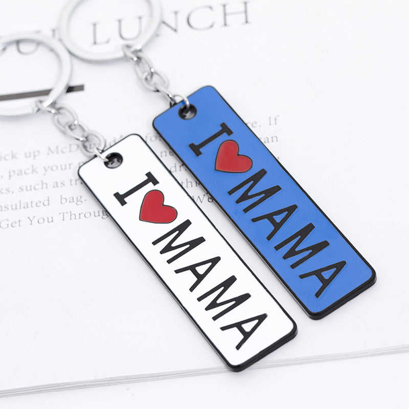 Wholesale Metal I love MaMa Mother's Day Gift Creative Keychain