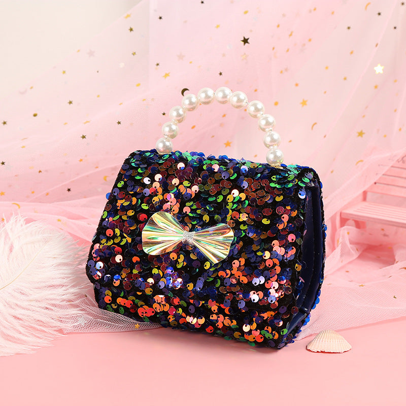 Wholesale Ultrafine Fiber Sequin Butterfly Children's Bags