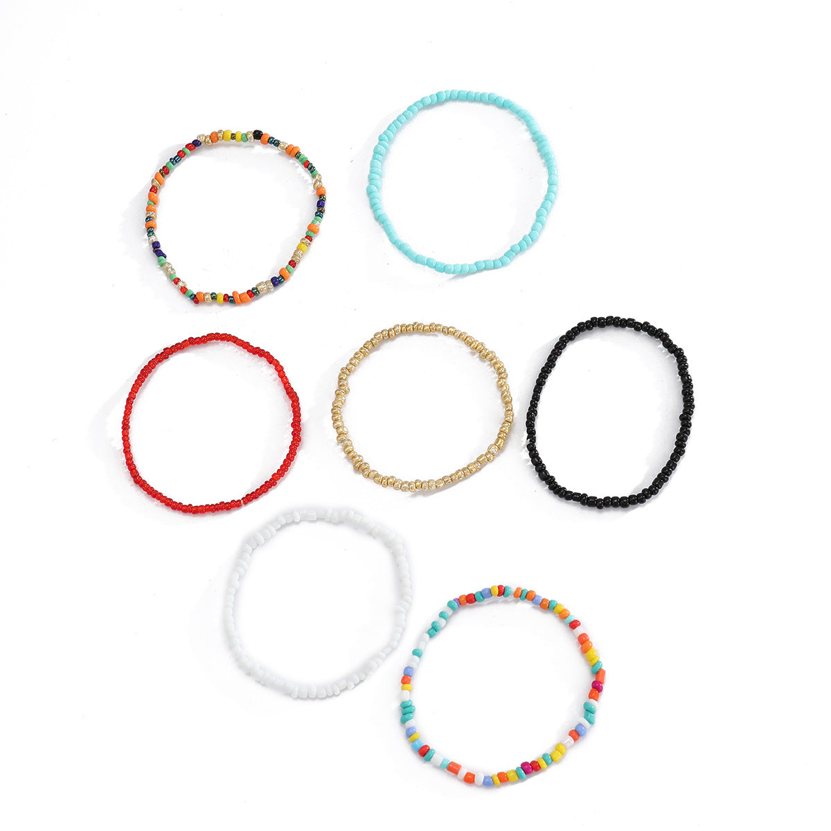 Venta al por mayor Juego De Pulseras En Capas Con Cuentas De Arroz Boho