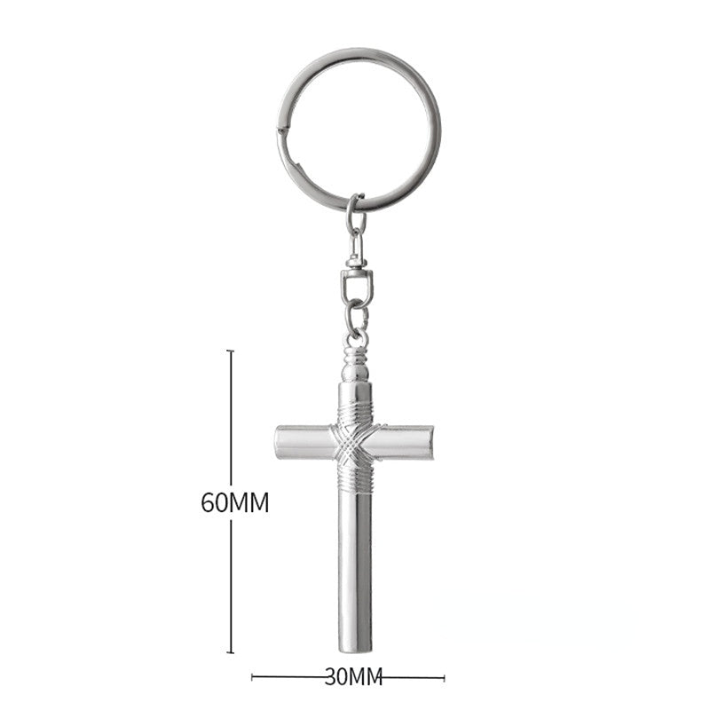 Venta al por mayor Llavero cruzado del silbato de la aleación del cinc