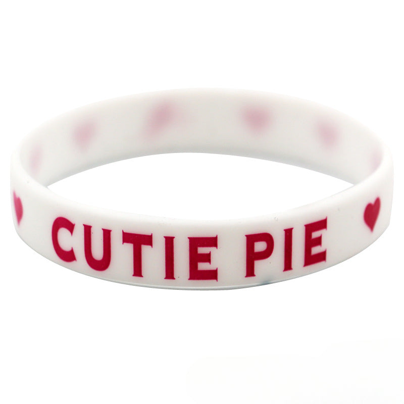 Wholesale 12pcs Valentine's Day Silicone Bracelet