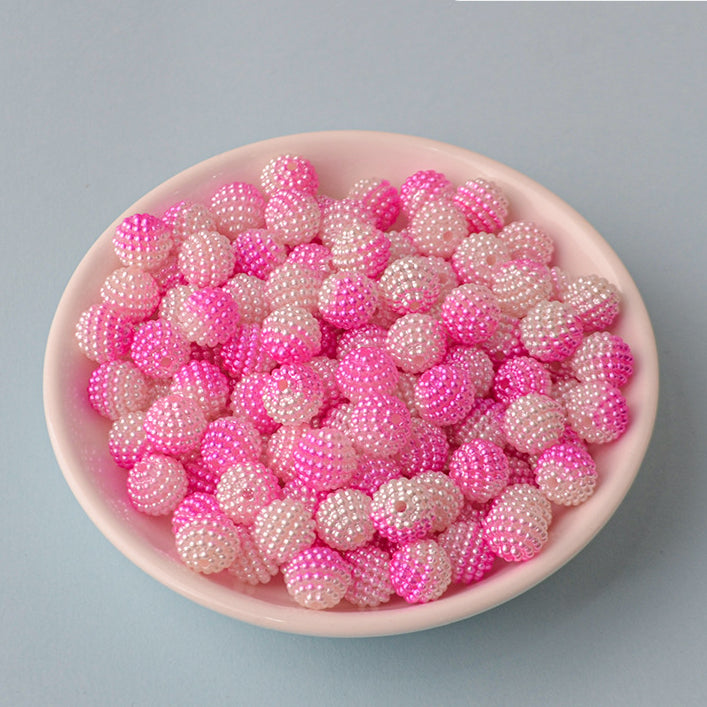 Wholesale 200PCS/Pack Two Color Gradient DIY Beading Material Acrylic Beads10MM