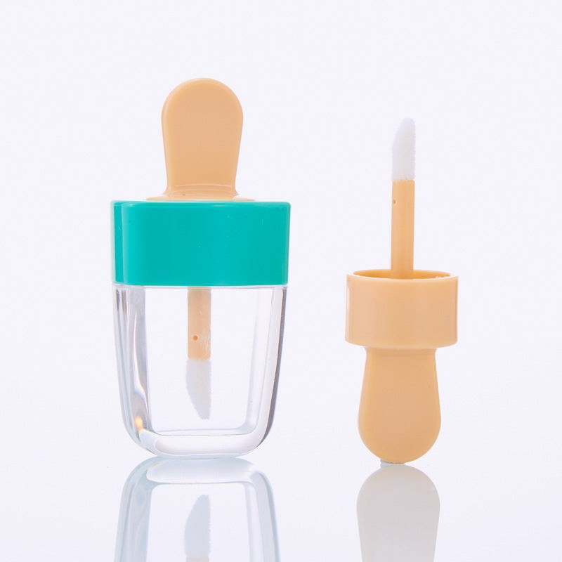 Tubo de brillo labial de helado de plástico de plástico al por mayor