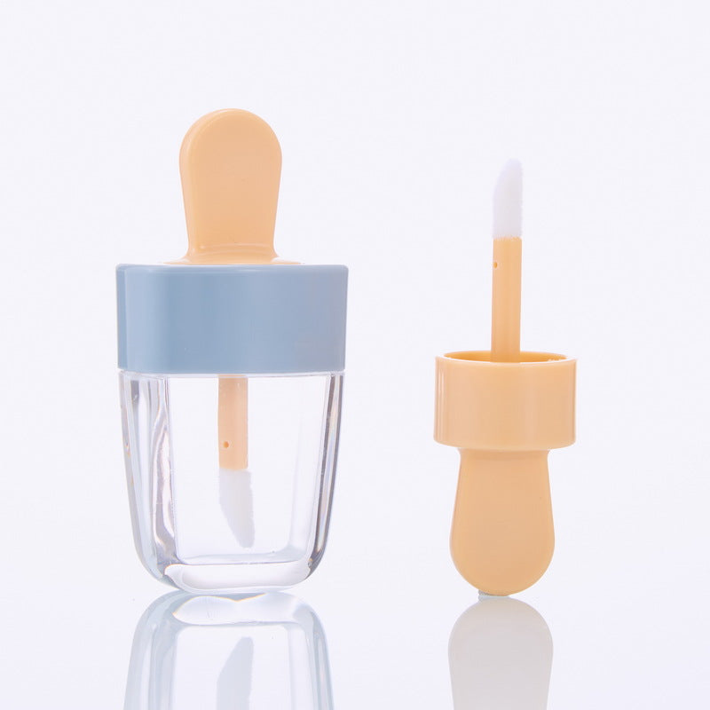 Tubo de brillo labial de helado de plástico de plástico al por mayor