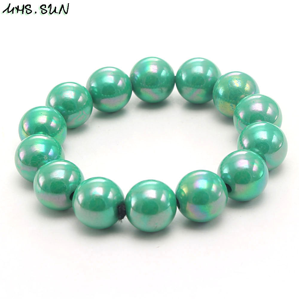 Wholesale Rainbow Acrylic Beads Bracelet