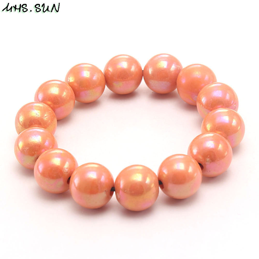 Wholesale Rainbow Acrylic Beads Bracelet