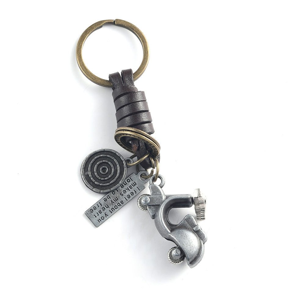Wholesale Airplane Harley Motorcycle Braided Keychain