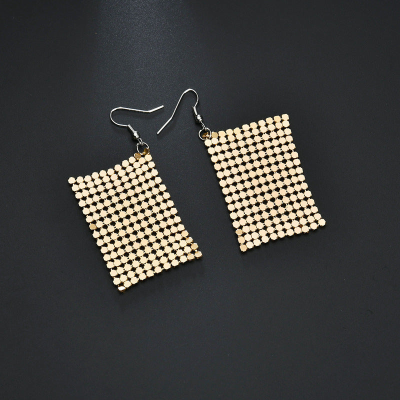 Wholesale Sequin Statemente Aluminum Earrings
