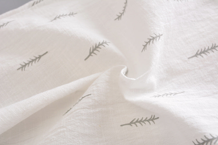 Wholesale 2023 Kids Summer Cotton Linen Short Sleeve Shirt Set