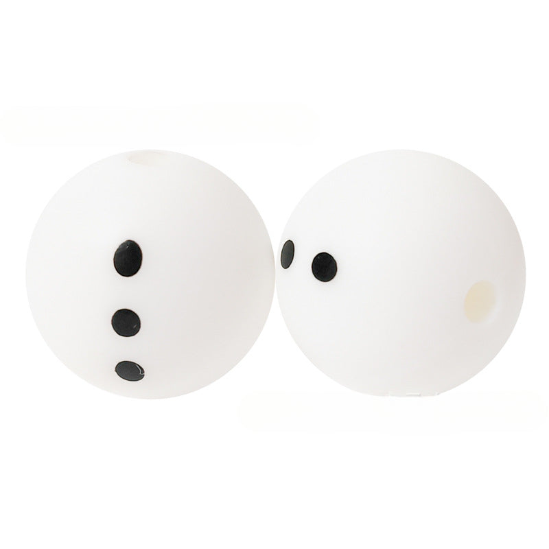 Wholesale 50pcs Cartoon Silicone Christmas Loose Beads