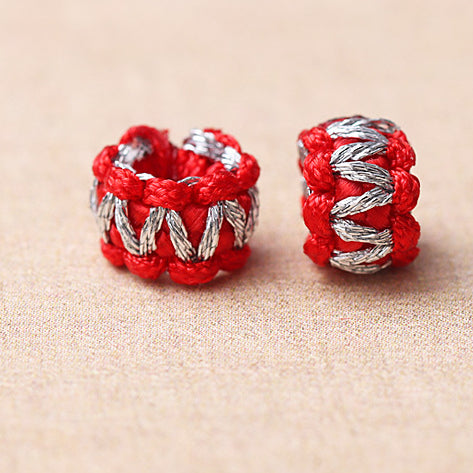 Wholesale Wreath Ring Hand Made 8MM Nylon Beads