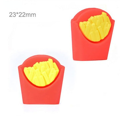 Venta al por mayor 50 piezas de perlas de silicona de maíz de frutas