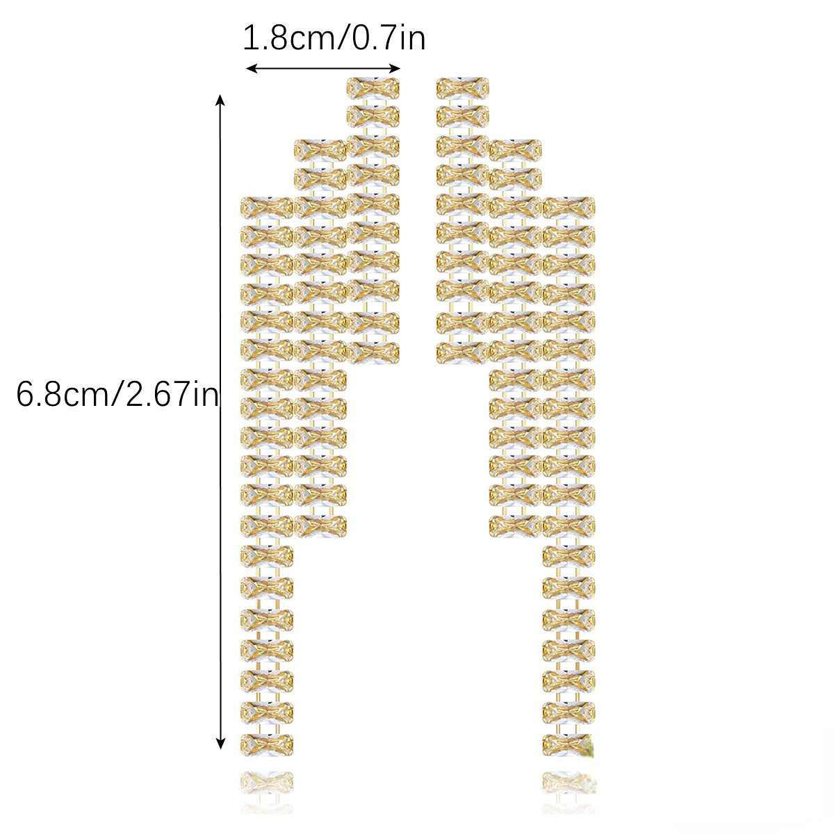 Wholesale Cold Wind Tassel Alloy Ear Studs