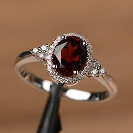 Wholesale Red Zircon Copper with Diamonds Copper Rings