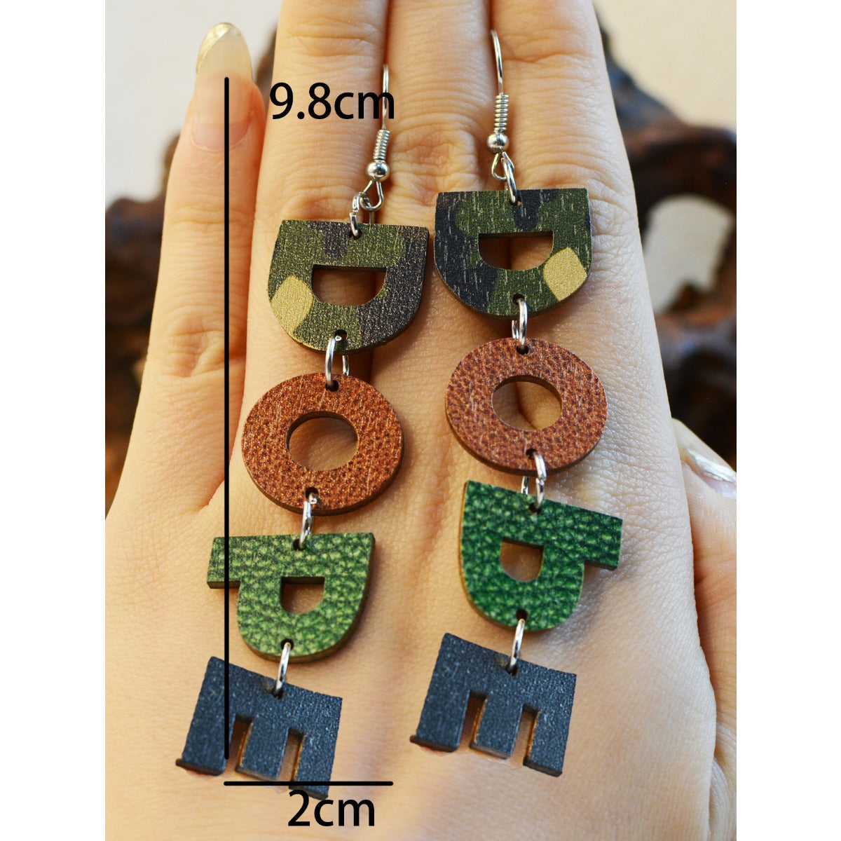 Wholesale DOPE Wooden Earrings