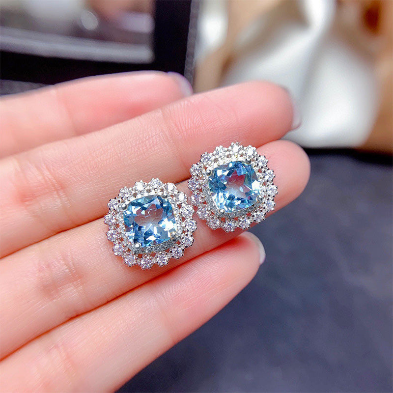 Wholesale Colorful Zircon Necklace Earrings Ring Set OLY-RS-Caoshi003