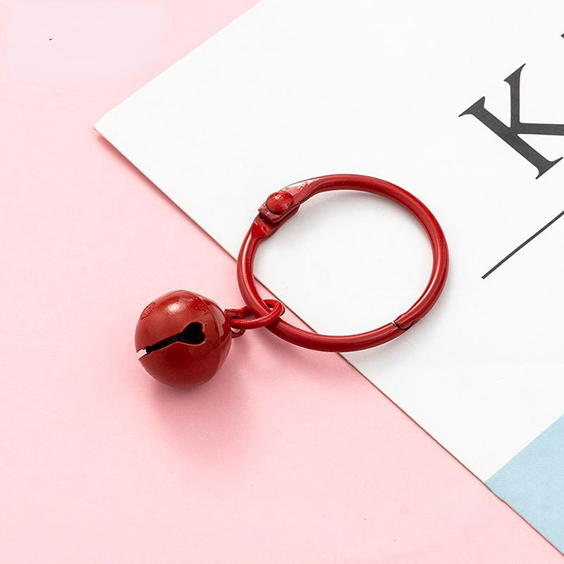 Venta al por mayor Campana colorida del llavero de DIY del hierro