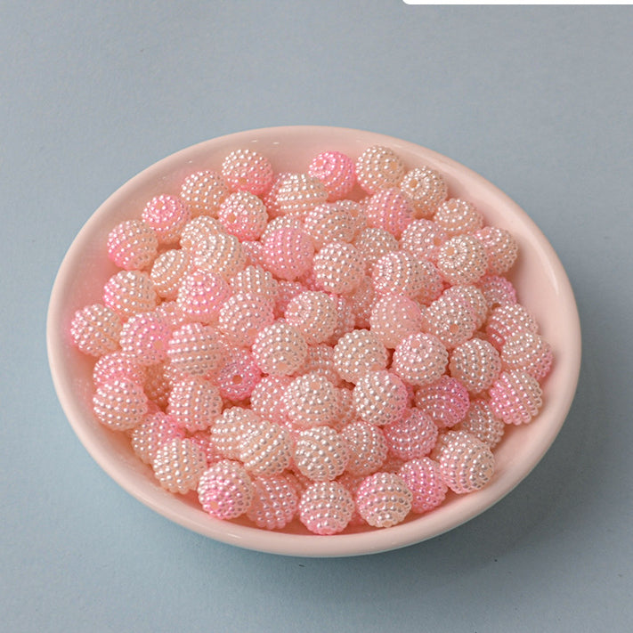 Wholesale 200PCS/Pack Two Color Gradient DIY Beading Material Acrylic Beads10MM