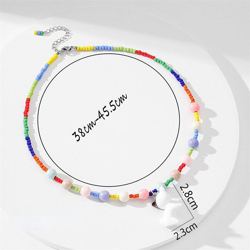 Collar De Perlas De Mariposa De Amor Bohemio al por mayor