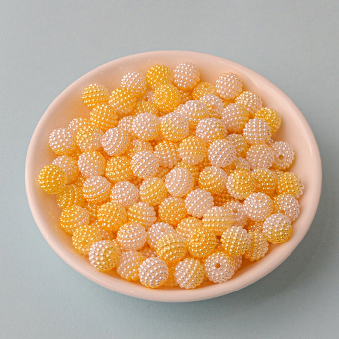 Wholesale 200PCS/Pack Two Color Gradient DIY Beading Material Acrylic Beads10MM