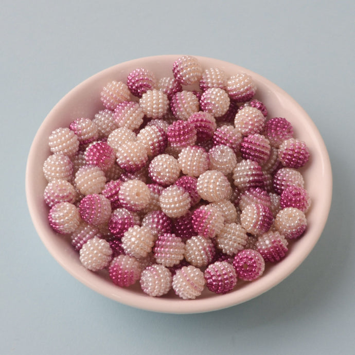 Wholesale 200PCS/Pack Two Color Gradient DIY Beading Material Acrylic Beads10MM