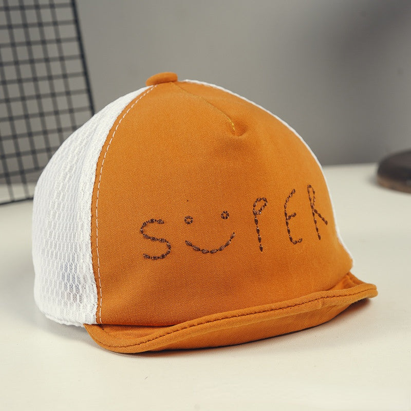 Venta al por mayor Gorra de béisbol de malla de algodón y poliéster para niños