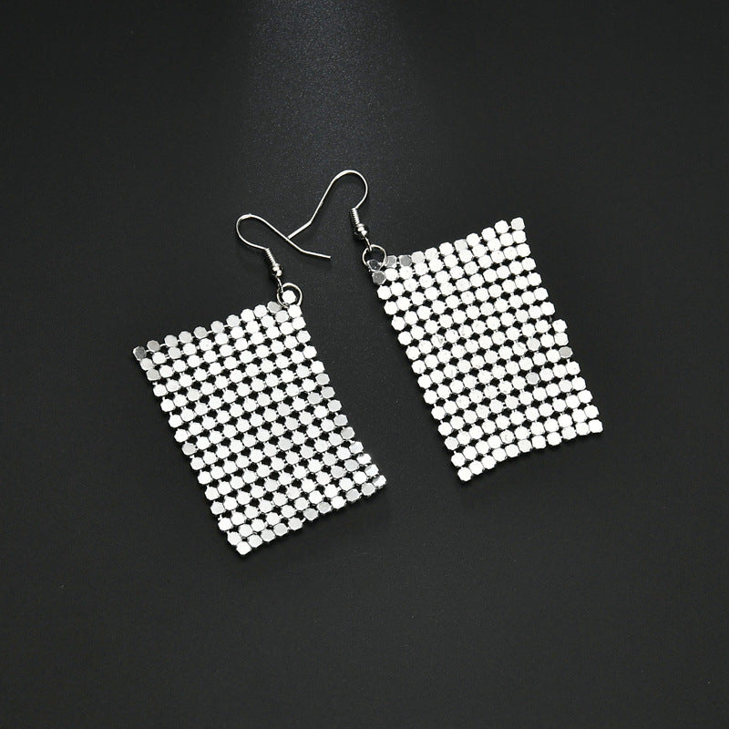 Wholesale Sequin Statemente Aluminum Earrings