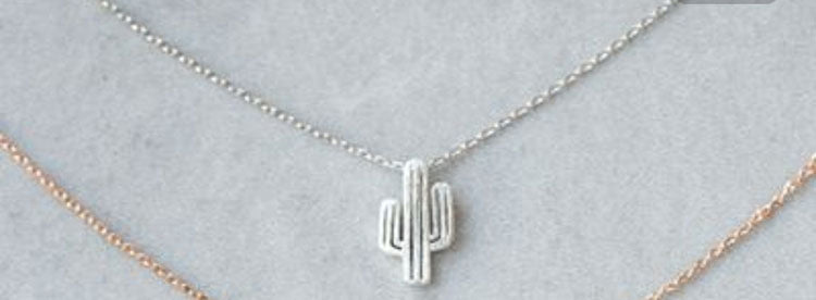 Wholesale Alloy Cactus Necklace