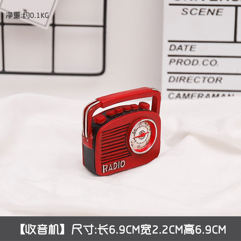 Mini baratijas nostálgicas de la cámara del teléfono de la resina al por mayor