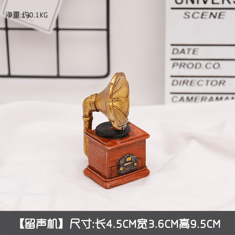 Mini baratijas nostálgicas de la cámara del teléfono de la resina al por mayor