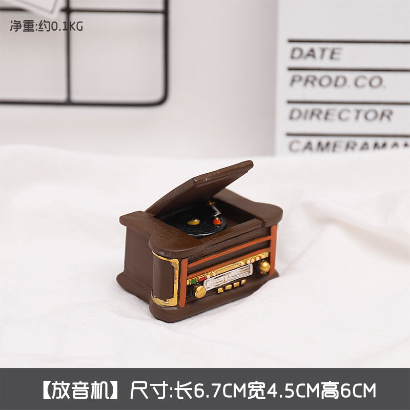 Mini baratijas nostálgicas de la cámara del teléfono de la resina al por mayor