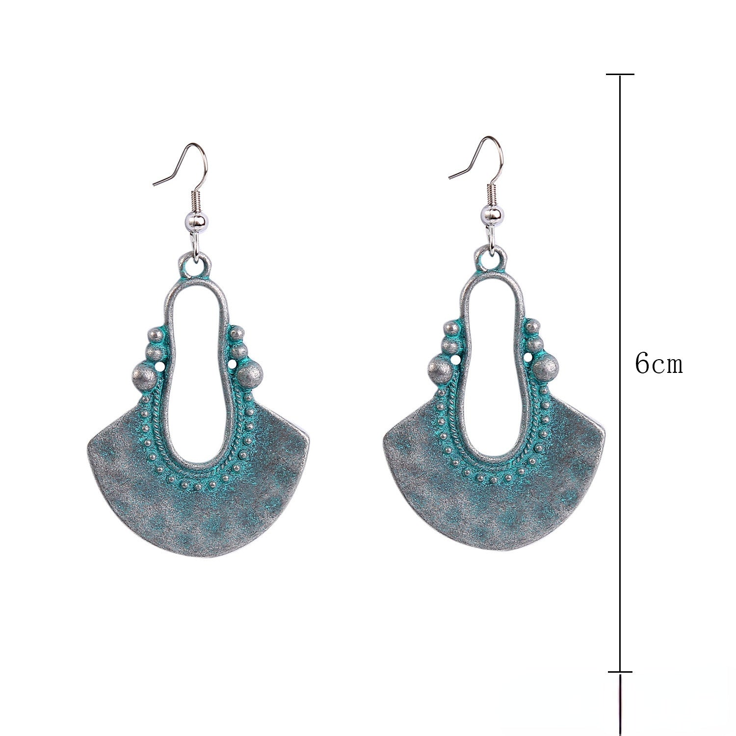 Wholesale Turquoise Vintage Bohemian Alloy Earrings
