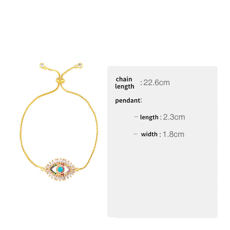 Wholesale Micro Paved Zircon Colored Crystal Bracelet OLY-BT-AS001