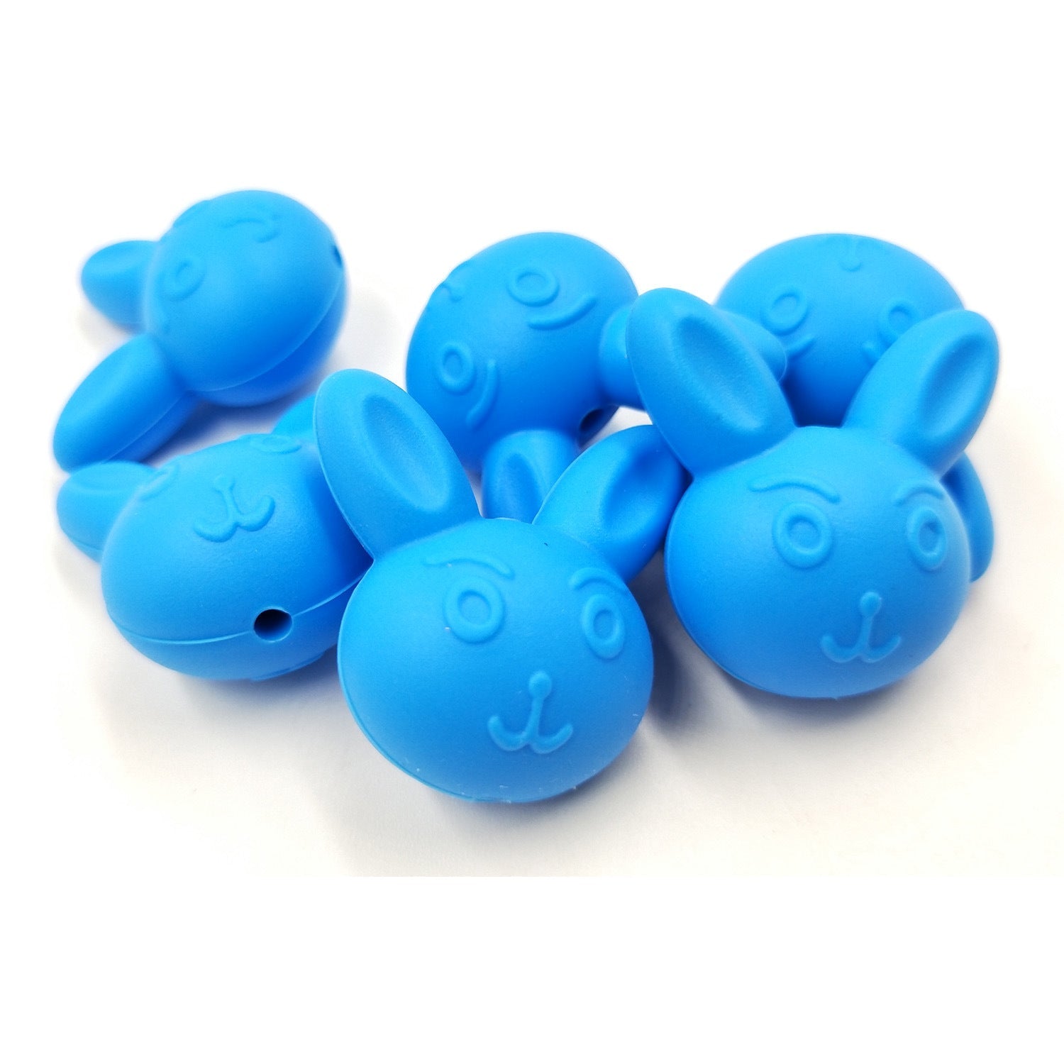 Venta al por mayor Cute Animal Teethers Silicone Beads 50pcs