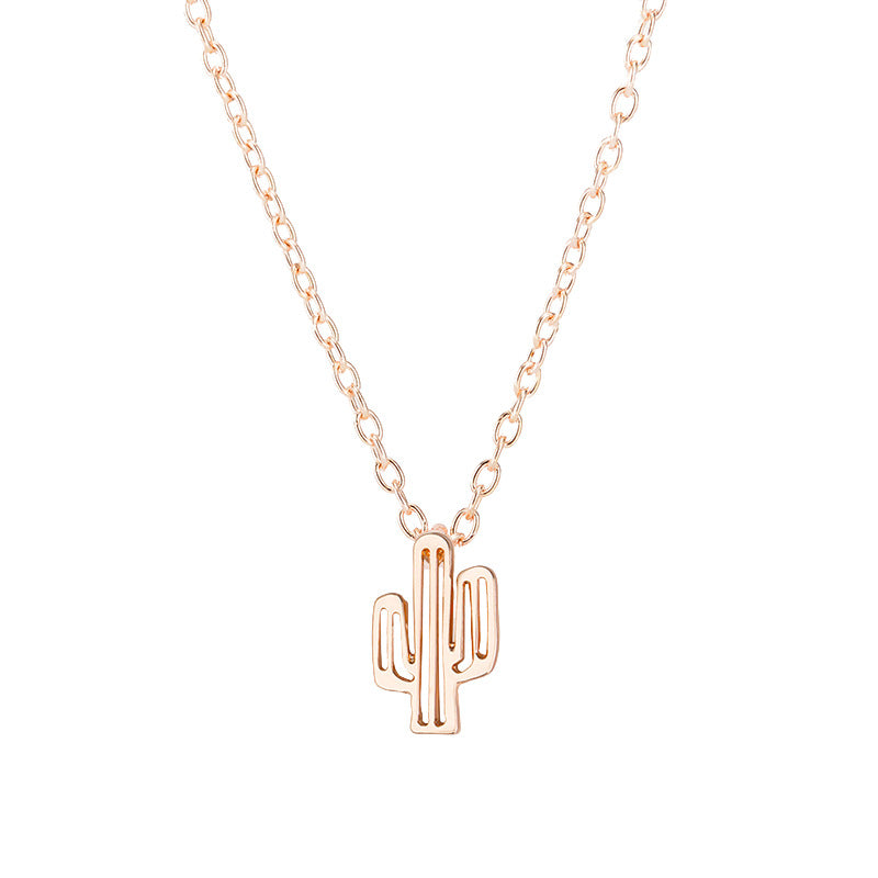 Wholesale Alloy Cactus Necklace