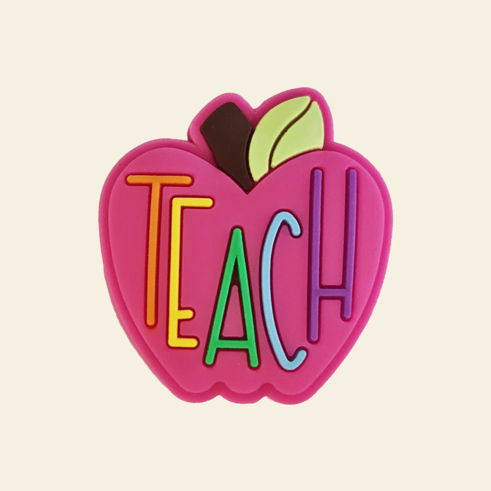 Wholesale 10pcs Cartoon Letters Silicone Focal Beads