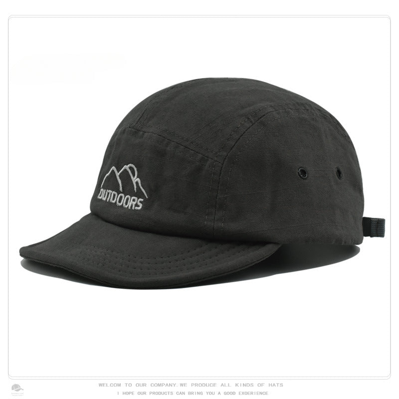 Wholesale Embroidered Baseball Cap Soft Brim Five Student Visor