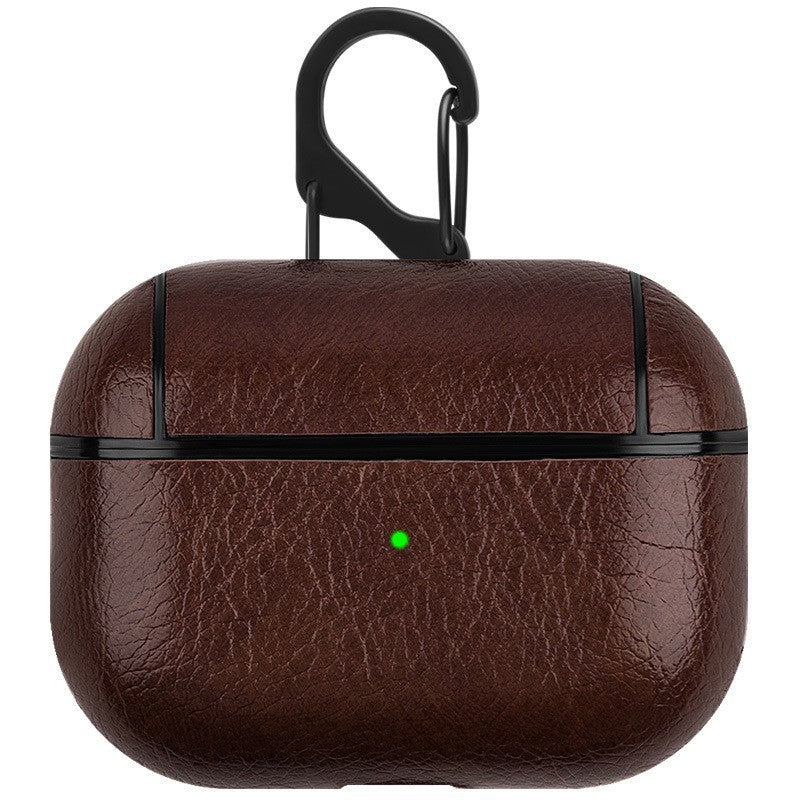Venta al por mayor Estuche de cuero para auriculares de negocios
