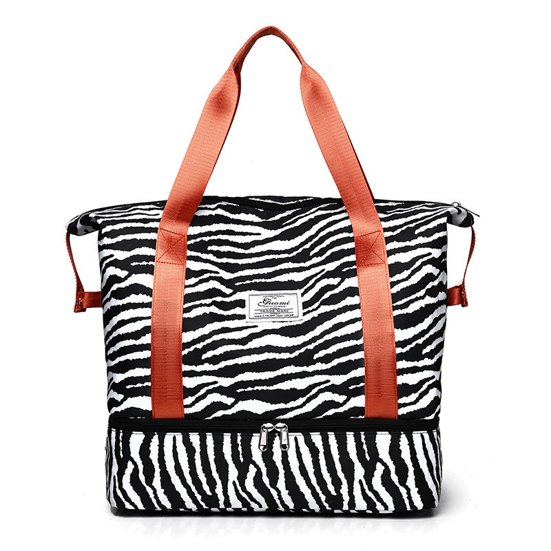 Wholesale Oxford Cloth Cow Pattern Travel Bag