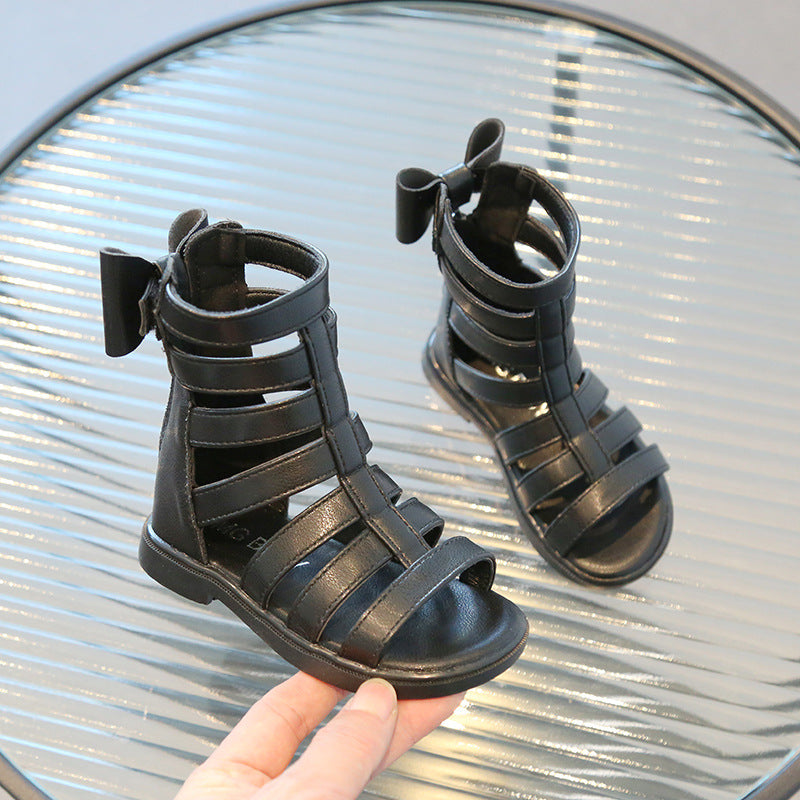 Wholesale Girls Roman Shoes Faux Leather Baby Supplies