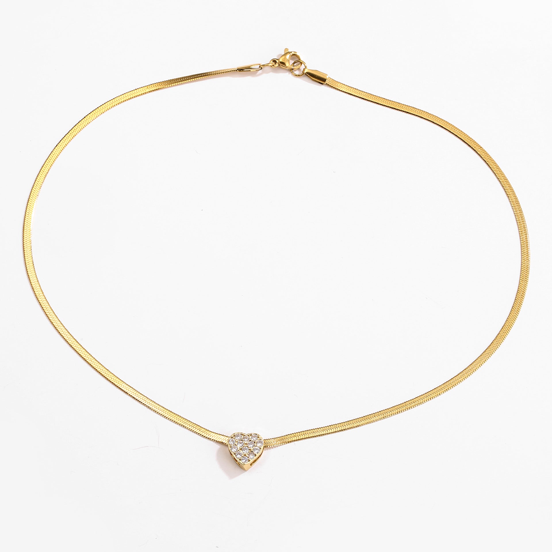 Wholesale Stainless Steel Blade Chain Love Peach Heart Star Necklace