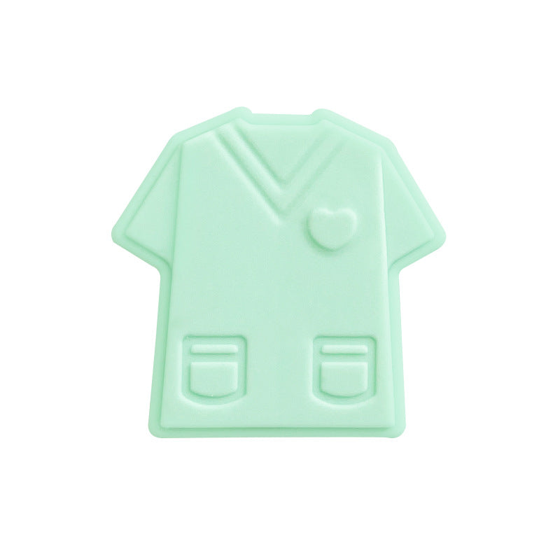 Al por mayor10pcs/paquete 26 × 26 mm cuentas de silicona uniforme de enfermería masculina