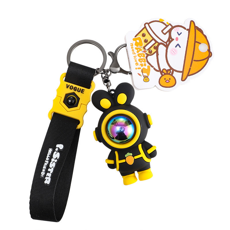 Wholesale Silicone Cartoon Astronaut Creative Keychain