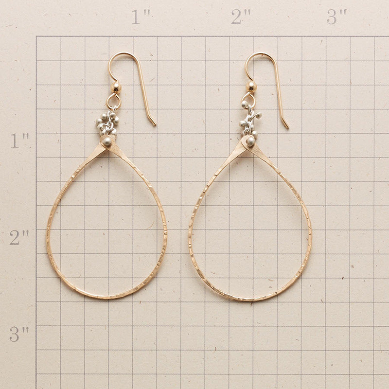 Wholesale Statemente Green Turquoise Metal Earrings