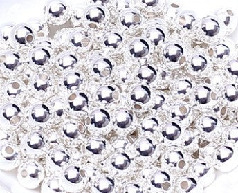 Wholesale 100PCS 3mm18K Gold Plated Copper Beads Hole 1.2mm