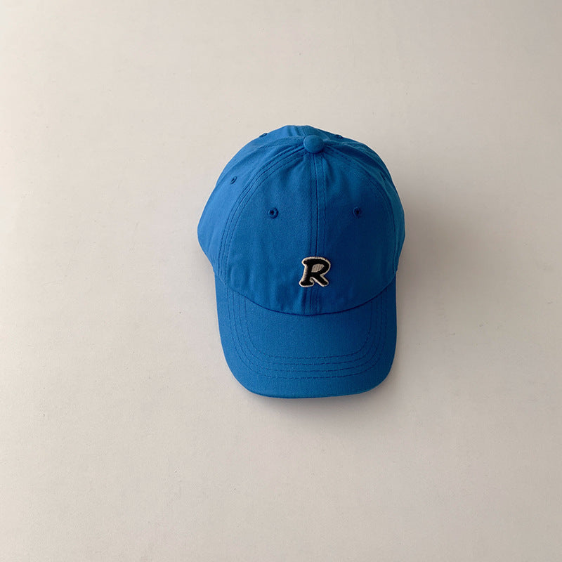 Wholesale Children's Simple R Letter Cotton Baseball Cap